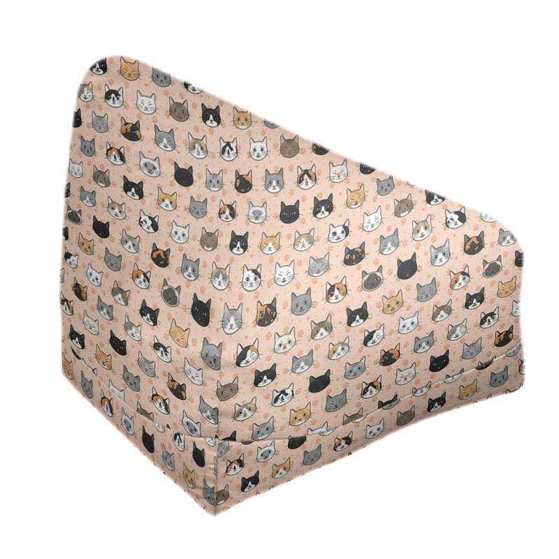 Petite chaise à sacs à billes & Kitterman, H 120 po x L 2 po x P 60 po, Orange, Pas de bourre