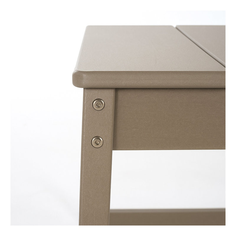 Ensemble de 2 chaises de salle à manger d'extérieur en PEHD gris - Ensemble de conversation de terrasse moderne toutes saisons