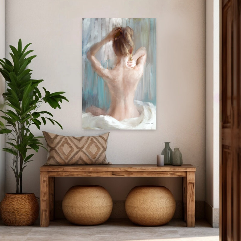 The Morning Ritual Art contemporain, H 48 po x l 32 po
