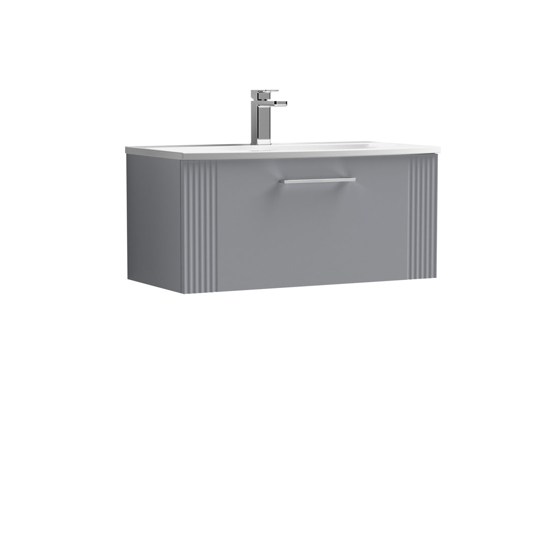 Deco 810mm Single Bathroom Vanity with Integrated Vitreous China Basin