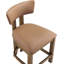 Tabouret de comptoir rembourré en cuir Phalan-428842838-428842879