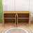 Rustic Wave Design Wood Sideboard Buffet Cabinet with Hidden Storage-1764072504