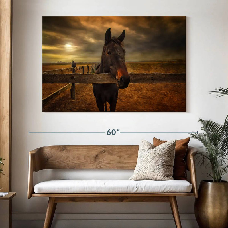 Brampt Farm Horse, 34" H x 51" W