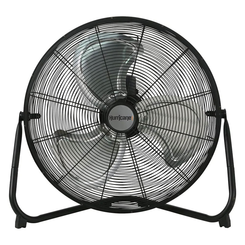 Ventilateur en métal Hurricane Pro, Noir, H 22,5 po x l 24 po x P 7,5 po