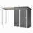 Durable 5X3ft Galvanized Steel Shed & Gazebo Combo, Easy Assembly Lean-To Storage With Open Pergola, All-Weather 2-In-1 Garden Shed For Tool Storage, Patio, Backyard