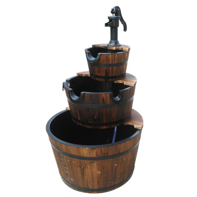 Aldon Outdoor Wood Floor Fountain
