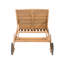 195cm Long Acacia Sun Lounger