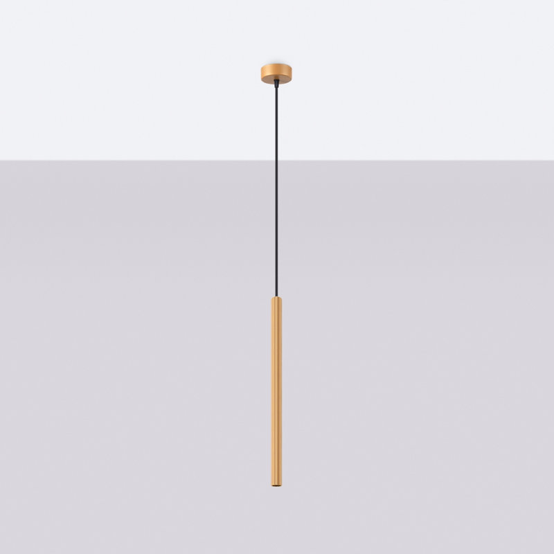 Bjarnhild 1 - Light Stainless Steel Pendant, Gold