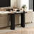 Gennari Fluted Wood Console Table with Oval Tabletop-1824681771-1833927985