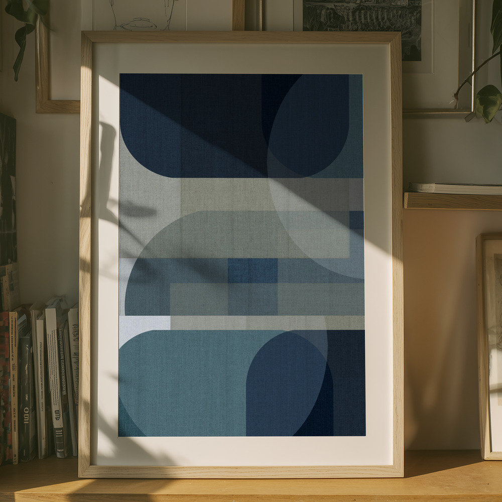 Ivy Bronx Woven Blue Layers 3 | Wayfair.co.uk