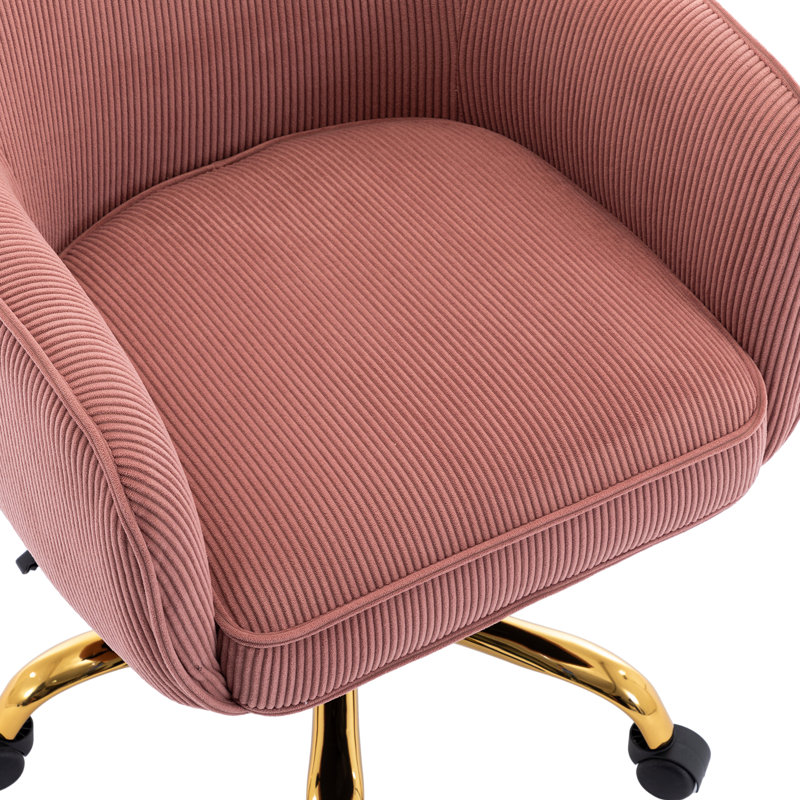 Chaise de bureau Dinorah, Rose