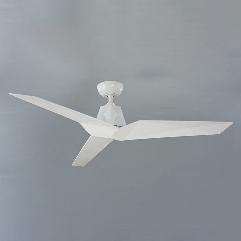 60" Vortex 3 - Blade Outdoor/Indoor Smart Standard Ceiling Fan with Wall Control Included, Works With Alexa and iOS or Android App