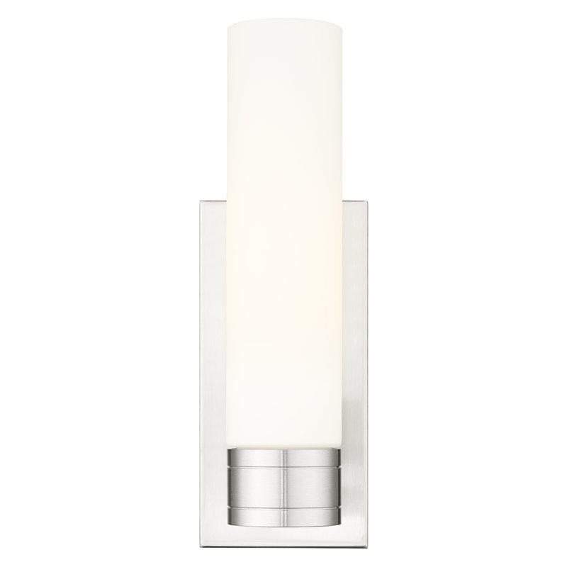 Ballston - Jaxson - 1 Light 5" Sconce with 11"H Shade, Satin Nickel, Light Smoke