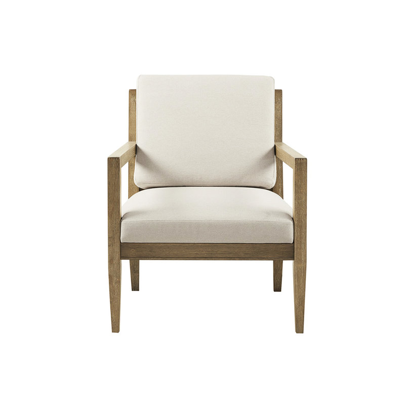 Chaise transitionnelle rembourrée - structure en bois massif, gris récupéré, revêtement, coussins en mousse, accoudoirs ouverts, profondeur du colis: dossier à lattes rembourré de 35,5 po, dossier dorsal amovible, bureau