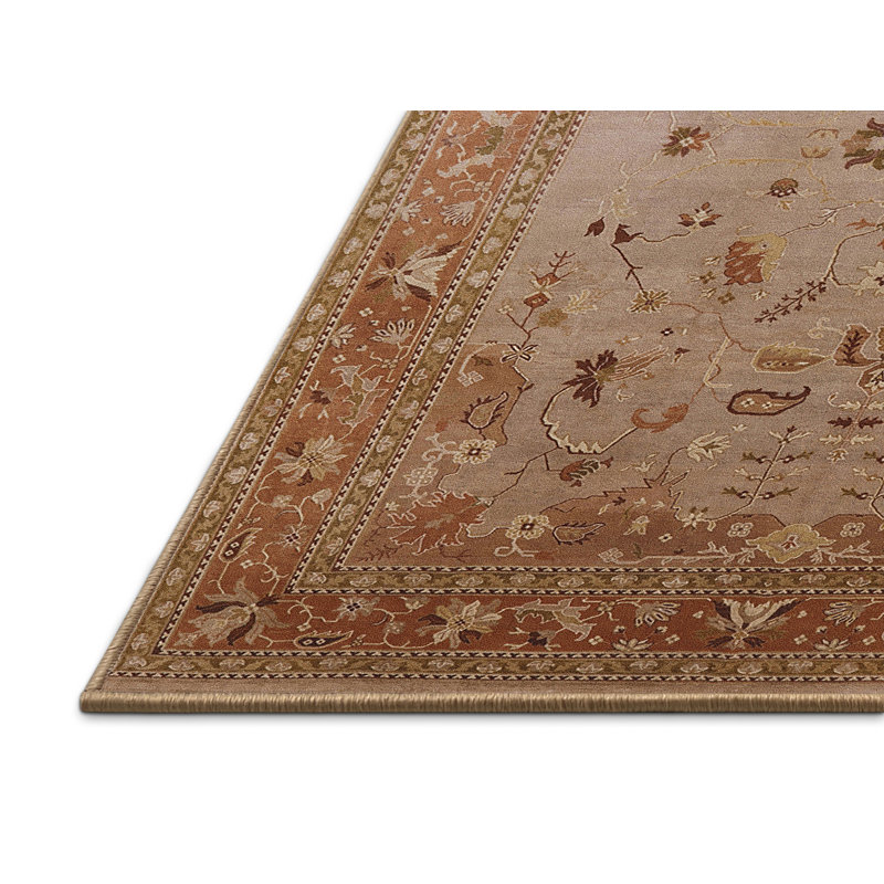 Tapis oriental gris / brun Dzadur, Rectangle 2 pi x 4 pi