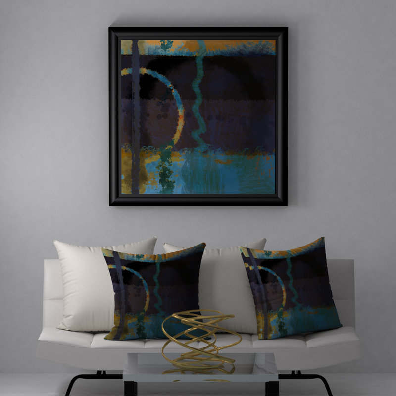 Housse et insert de coussin carré 20e siècle Outrageous, 20 po X 20 po