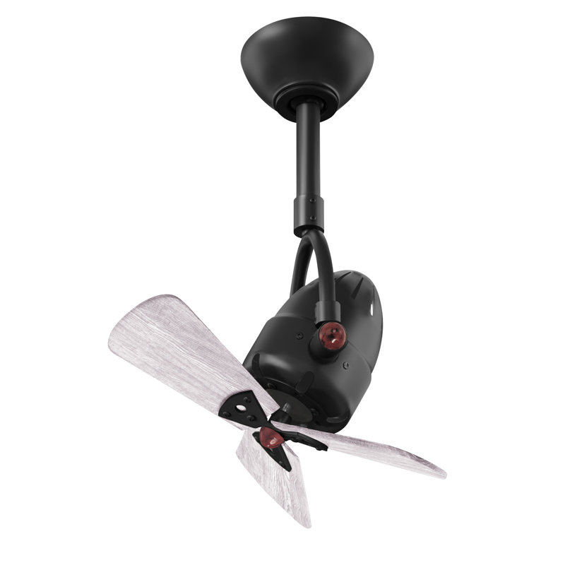 Downrod Ceiling Fan, Barn Wood Tone, Matte Black