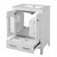 Meuble-lavabo de 48 pouces avec lavabo encastré intégré, armoire de rangement, portes à fermeture en douceur, tiroir divisé et tablette à double couche pour un rangement polyvalent-118774562