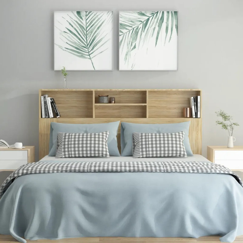 Melby Headboard Cabinet, Sonoma, King (5')
