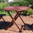 Revilla 35.5" Meranti Folding Octagon Outdoor Dining Table