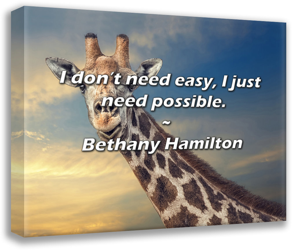 Trinx Bethany Hamilton Quote: I don’t need easy, I just need possible ...