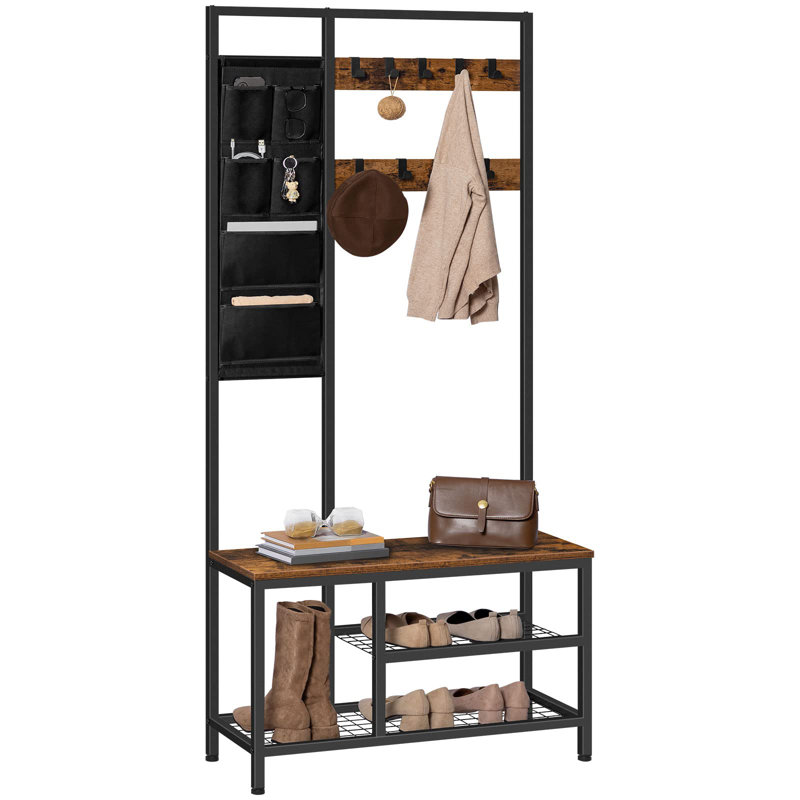 Malupo 80 cm W Hall Tree with Storage Bench