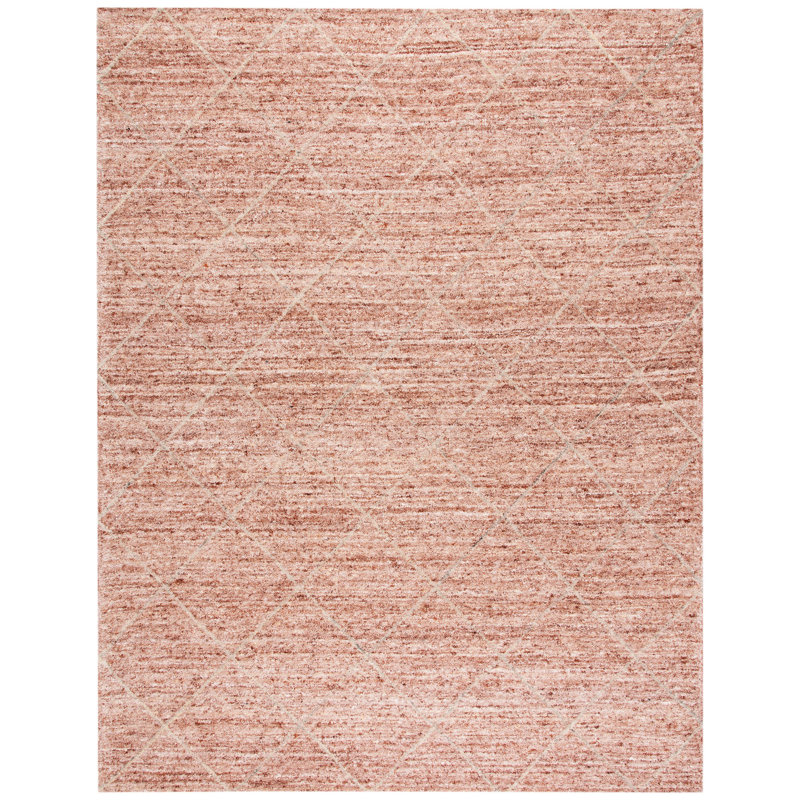 Tapis rouille en laine touffeté à la main Moniz, Rectangle 4 pi x 6 pi