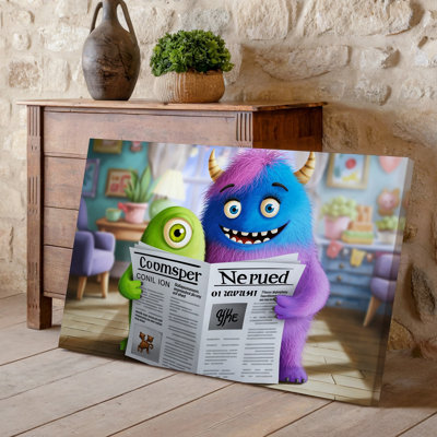 Reproduction d'art sur toile, "Monster is Round"