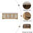 Rustic Storage Bench Multifunctional Wood Entryway Shoe Bench With Removable Cushion, Woven Rattan Doors-94652384