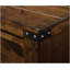 Rustic Two-Drawer Nightstand With Solid Wood Construction And Vintage Design For Bedroom Storage