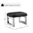 22.44'' Genuine Leather Rectangle  Ottoman&Pouf with nailhead trim-924334125