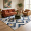 Tapis bleu abstrait Kymiere-120346722