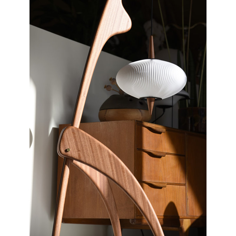 Praying Mantis Floor Lamp, Black Ash
