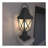 Outdoor Post Light,Lamp Post Light Fixture,Post Lantern with Pier Mount Base,Textured Black,21.3in,Suitable for Gardens, Yards or Entrances (2 pack)