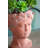 D6X9" Visage Head Bust Planter For Patio Backyard, Brown-1455164752