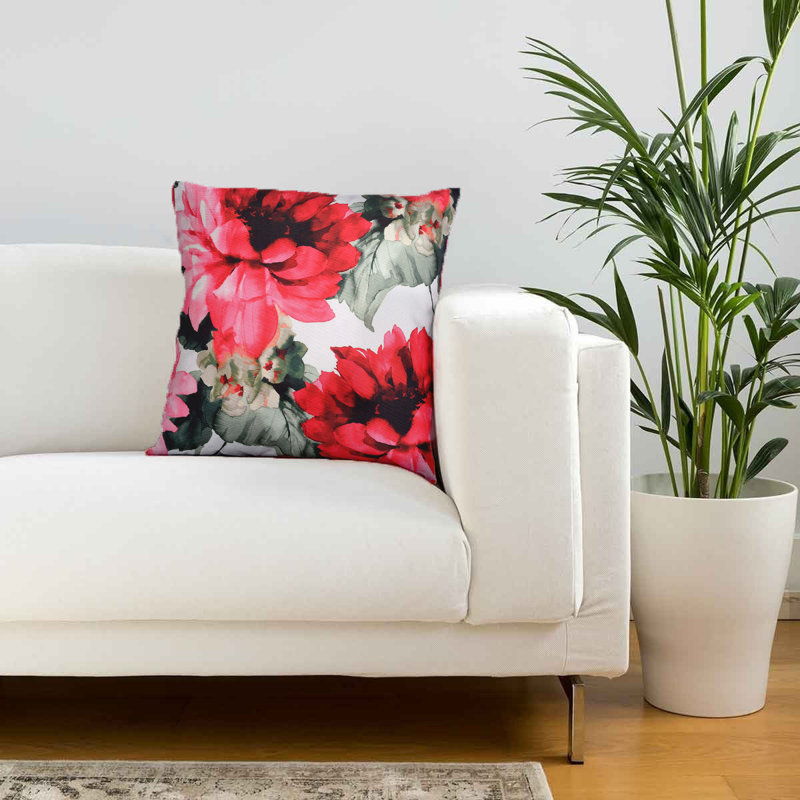 Roi Floral Throw Pillow