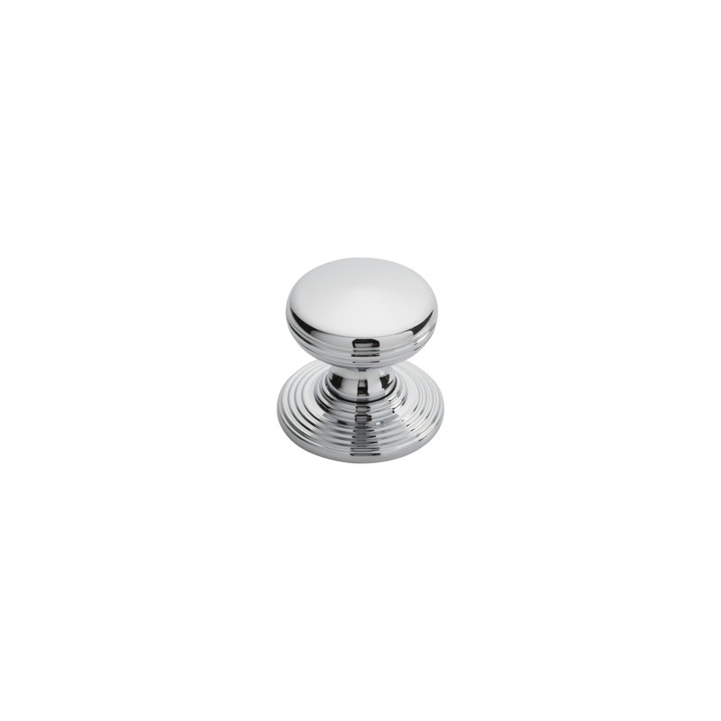 FTD DELAMAIN RINGED KNOB, 4cm, Polished Chrome