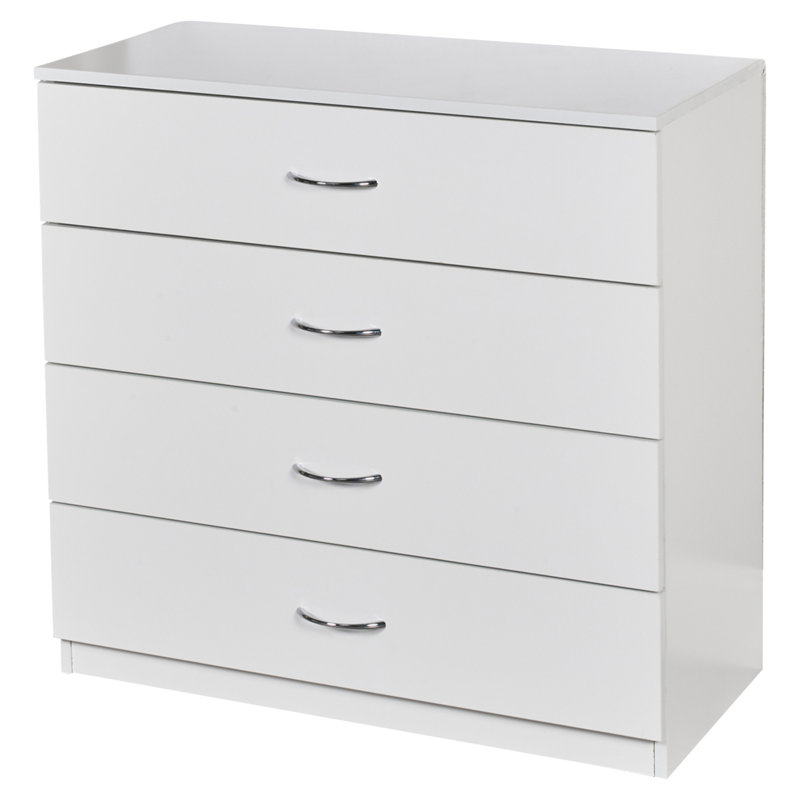 Keeton 75cm W 4 - Drawer Chest of Drawers, White