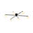 Priella Mid-Century Brass Ellipse Glass Semi-Flush Mount-624122902-613010927