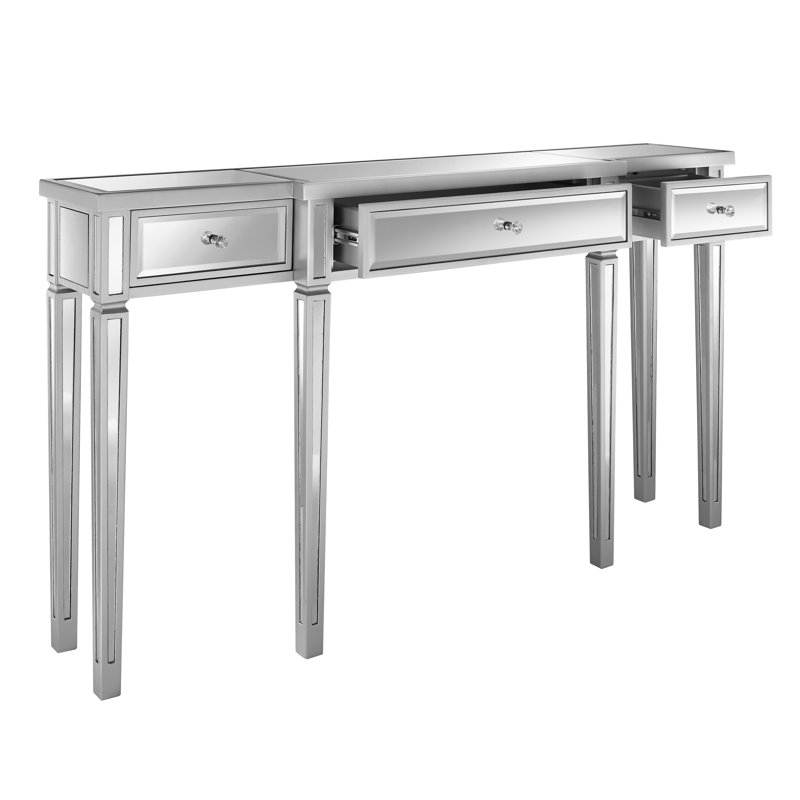 149.9cm Glass Top Console Table
