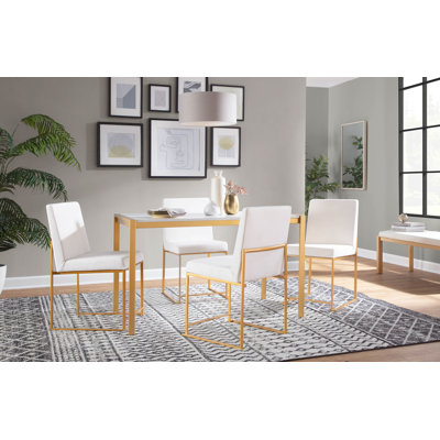 Ernestine 19.25'' H Upholstered Metal Side Chair