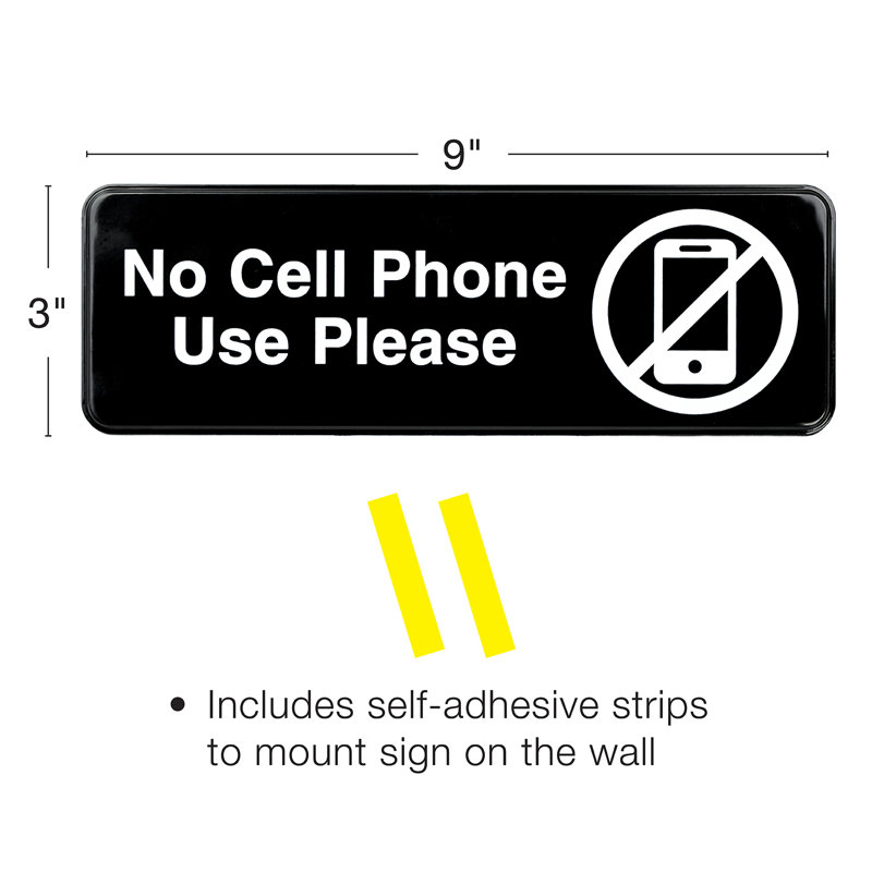No Cell Phone Use Sign
