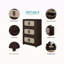 Armoire de rangement pliante latérale de 20 po de large, 5 niveaux, 19,69 po x 11,81 po x 50,00 po, bacs de rangement pliables avec porte magnétique, armoire de rangement en plastique avec roues-1941648572-1941648569