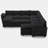 Luna Large Chenille U-Shaped Sofa Convertible Sectional King Pull Out Bed Sleeper Livingroom Apartment Storage Seat Corner Couch-1376048773