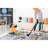 Loom & Collection 2X8 Rug, /Navy Abstract, Non-Shedding, Stain , Improves Home Ambiance In Living Room, Bedroom, Dining, Office Various Spaces Like