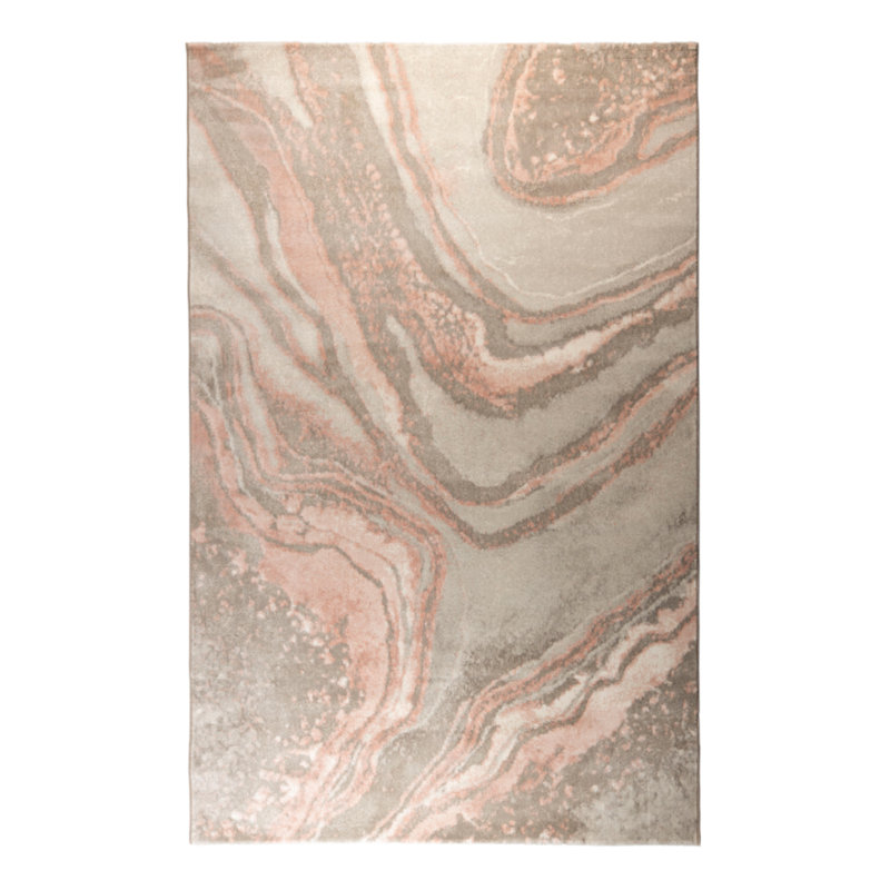 Solar Abstract Area Rug, Rectangle 5' x 7'5"
