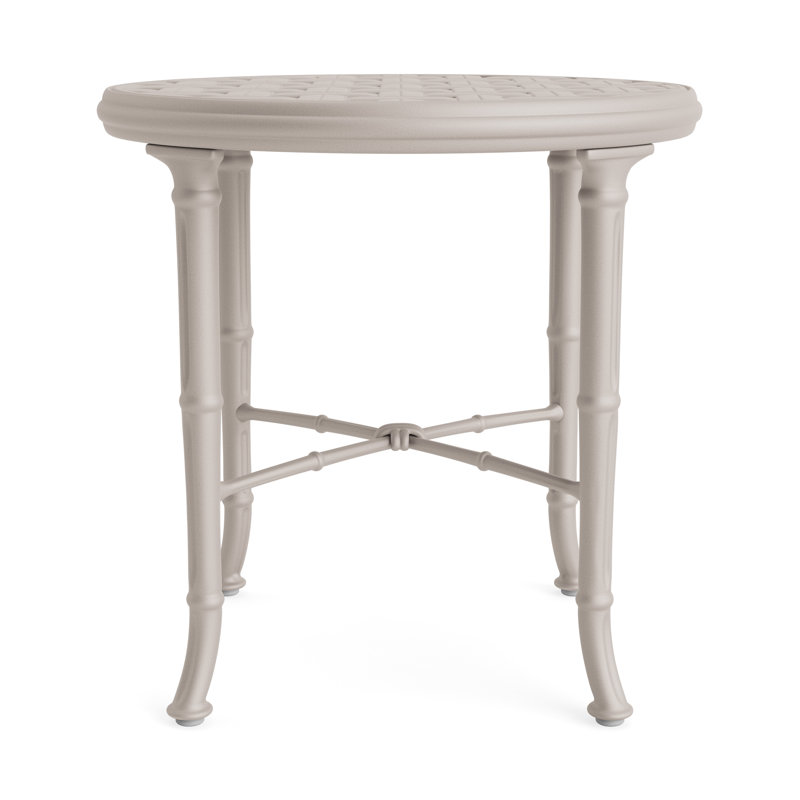 Calcutta Outdoor Round Side Table, Dove