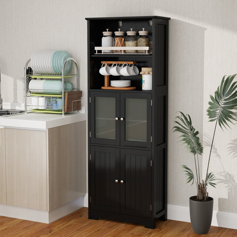 Armoire à linge Garceno, Noir