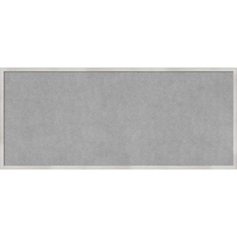 Tableau magnétique à cadre argenté Svelte, H 21 po x l 49 po