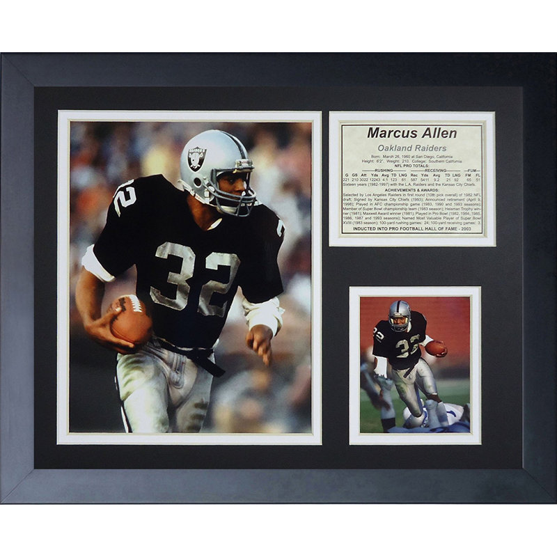 Souvenirs encadrée marcus allen